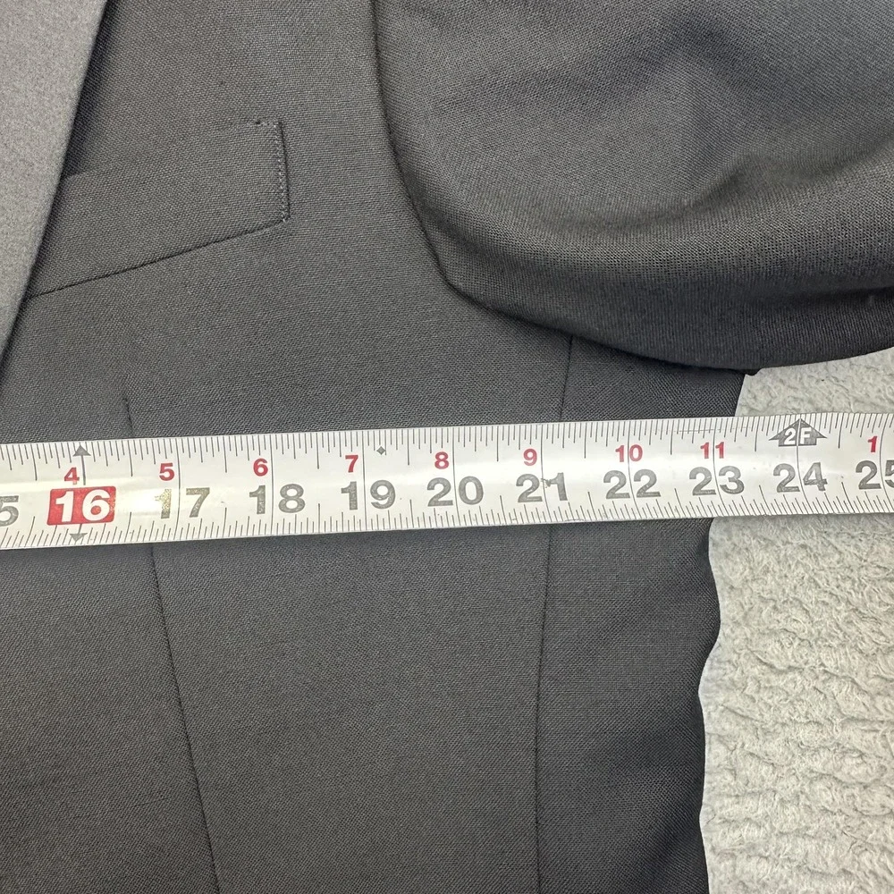 Pierre Balmain Blazer Mens 44 Black Wool Single Breasted Tuxedo Jacket Formal‎